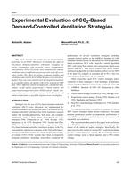 4581 — Experimental Evaluation of CO2 -Based Demand-Controlled Ventilation Strategies