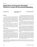 HI-02-17-2 — Application of Computer Simulated Persons in Indoor Environmental Modeling