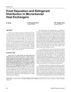 HI-02-13-2 — Frost Deposition and Refrigerant Distribution in Microchannel Heat Exchangers