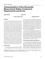 HI-02-11-3 (RP-1095) — Characterization of Non-Sinusoidal Measurement Station Component Requirements and Errors