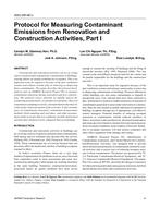 4553 (RP-961) — Protocol for Measuring Contaminant Emissions from Renovation and Construction Activities, Part I