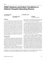 4551 — HVAC Systems and Indoor Conditions in Hellenic Hospital Operating Rooms