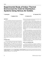 4550 — Experimental Study of Indoor Thermal Environment for Cold Air Distribution Systems Using Various Air Outlets