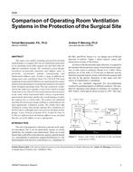 4549 — Comparison of Operating Room Ventilation Systems in the Protection of the Surgical Site