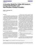 TO-98-12-2 — A Baseline Model for Utility Bill Analysis Using Both Weather and Non-Weather-Related Variables