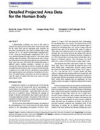 TO-98-24-2 — Detailed Projected Area Data for the Human Body