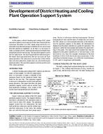 4092 — Development of District Heating and Cooling Plant Operation Support System