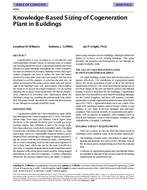 4094 — Knowledge-Based Sizing of Cogeneration Plant in Buildings