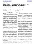 4105 (RP-828) — Sequences of Extreme Temperature and Humidity for Design Calculations