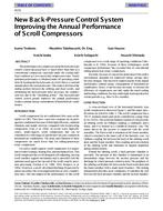 4133 — New Back-Pressure Control System Improving the Annual Performance of Scroll Compressors