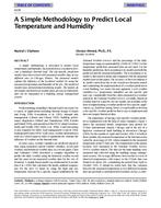 4139 — A Simple Methodology to Predict Local Temperature and Humidity