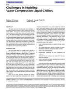 4141 — Challenges in Modeling Vapor-Compression Liquid Chillers