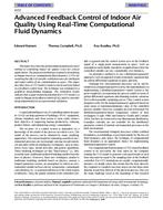 4155 — Advanced Feedback Control of Indoor Air Quality Using Real-Time Computational Fluid Dynamics