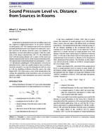 4159 (RP-755) — Sound Pressure Level vs. Distance from Sources in Rooms