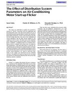 4165 (RP-770) — The Effect of Distribution System Parameters on Air-Conditioning Motor Start-up Flicker