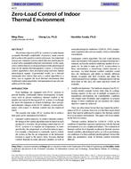 4172 — Zero-Load Control of Indoor Thermal Environment