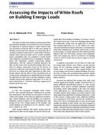 SF-98-02-4 — Assessing the Impacts of White Roofs on Building Energy Loads