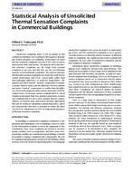 SF-98-04-5 — Statistical Analysis of Unsolicited Thermal Sensation Complaints in Commercial Buildings