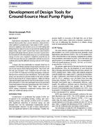 SF-98-05-2 — Development of Design Tools for Ground-Source Heat Pump Piping