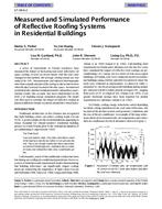 SF-98-06-2 — Measured and Simulated Performance of Reflective Roofing Systems in Residential Buildings