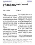 SF-98-07-1 — Understanding the Adaptive Approach to Thermal Comfort