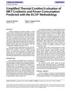 SF-98-09-2 (RP-907) — Simplified Thermal Comfort Evaluation of MRT Gradients and Power Consumption Predicted with the BCAP Methodology