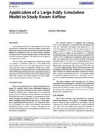 SF-98-10-2 — Application of a Large Eddy Simulation Model to Study Room Airflow