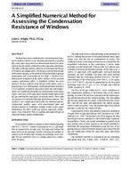 SF-98-12-2 — A Simplified Numerical Method for Assessing The Condensation Resistance of Windows