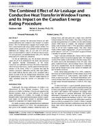 SF-98-12-3 — The Combined Effect of Air Leakage and Conductive Heat Transfer in Window Frames and Its Impact on the Canadian Energy Rating Procedure (same as 4108)