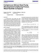 SF-98-18-4 — Compressor-Driven Heat Pump Development Employing Porous Metal Hydride Compacts