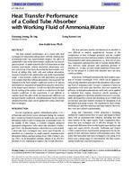 SF-98-21-4 — Heat Transfer Performance of a Coiled Tube Absorber with Working Fluid of Ammonia/Water