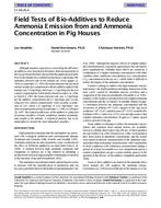 SF-98-26-4 — Field Tests of Bio-Additives to Reduce Ammonia Emission from and Ammonia Concentration in Pig Houses