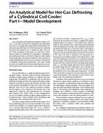 SF-98-27-2 — An Analytical Model for Hot-Gas Defrosting of a Cylindrical Coil Cooler:  Part I-Model Development