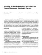 Building Science Details for Architectural Precast Concrete Sandwich Panels