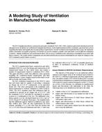 A Modeling Study of Ventilation in Manufactured Houses