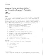 HI-85-12-3 — Shopping Center Air Conditioning Ã¢Â€Â” A Consulting Engineer's Approach