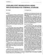 SL-90-14-3 — Cooling Costs Minimization Using Building Mass for Thermal Storage