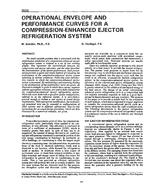 3533 — Operational Envelope and Performance Curves for a Compression-Enhanced Ejector Refrigeration System