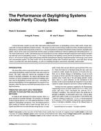 The Performance of Daylighting Systems Under Partly Cloudy Skies