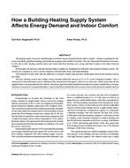 How a Building Heating Supply System Affects Energy Demand and Indoor Comfort