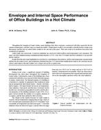 Envelope and Internal Space Performance of Office Buildings in a Hot Climate