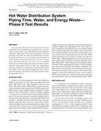 SL-08-011 — Hot Water Distribution System Piping Time, Water, and Energy Waste – Phase II Test Results