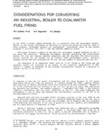 SF-86-14-2 — Considerations for Converting an Industrial Boiler to Coal-Water Fuel Firing