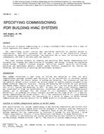 PO-86-10-1 — Specifying Commissioning for Building HVAC Systems