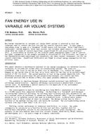 PO-86-01-2 — Fan Energy Use in Variable Air Volume Systems