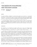 3175 — The Design of a Run-Around Heat Recovery System