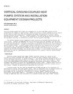 OT-88-10-1 — Vertical Ground-Coupled Heat Pumps: System and Installation Equipment Design Projects