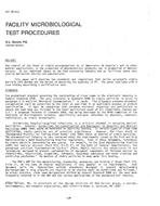 NY-87-13-2 — Facility Microbiological Test Procedures