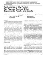 NY-08-013 (RP-1292) — Performance of VAV Parallel Fan-Powered Terminal Units: Experimental Results and Models