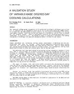 3059 (RP-384) — A Validation Study of Variable-Base Degree-Day Cooling Calculations